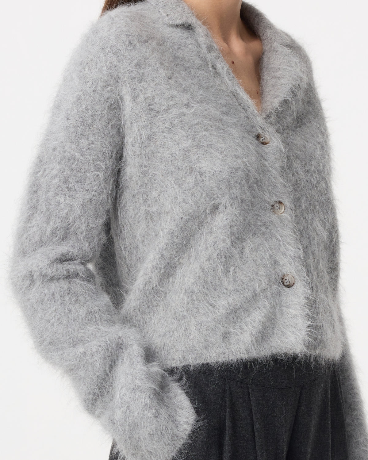 Niki Cardigan | Mid Grey