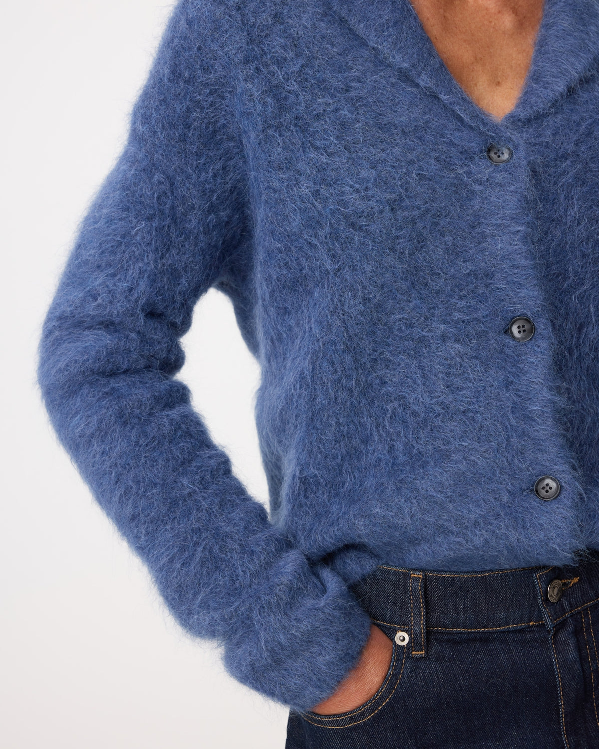 Niki Cardigan | Mid blue