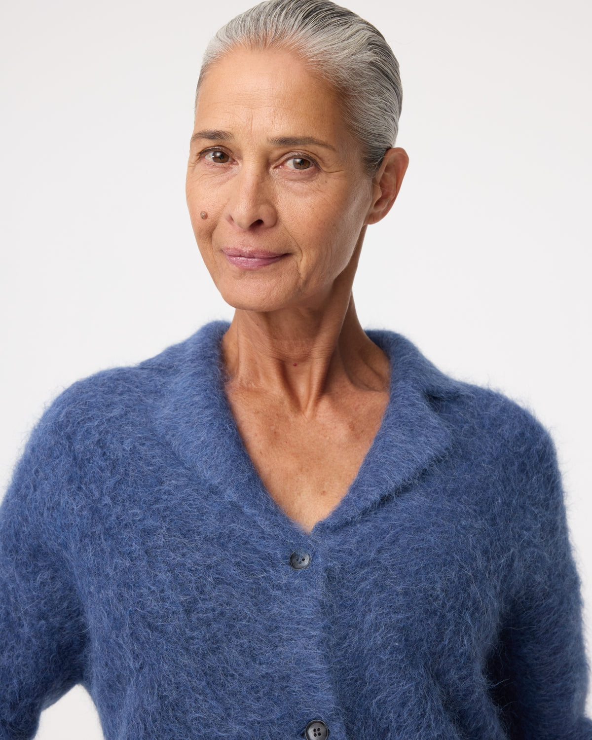 Niki Cardigan | Mid blue