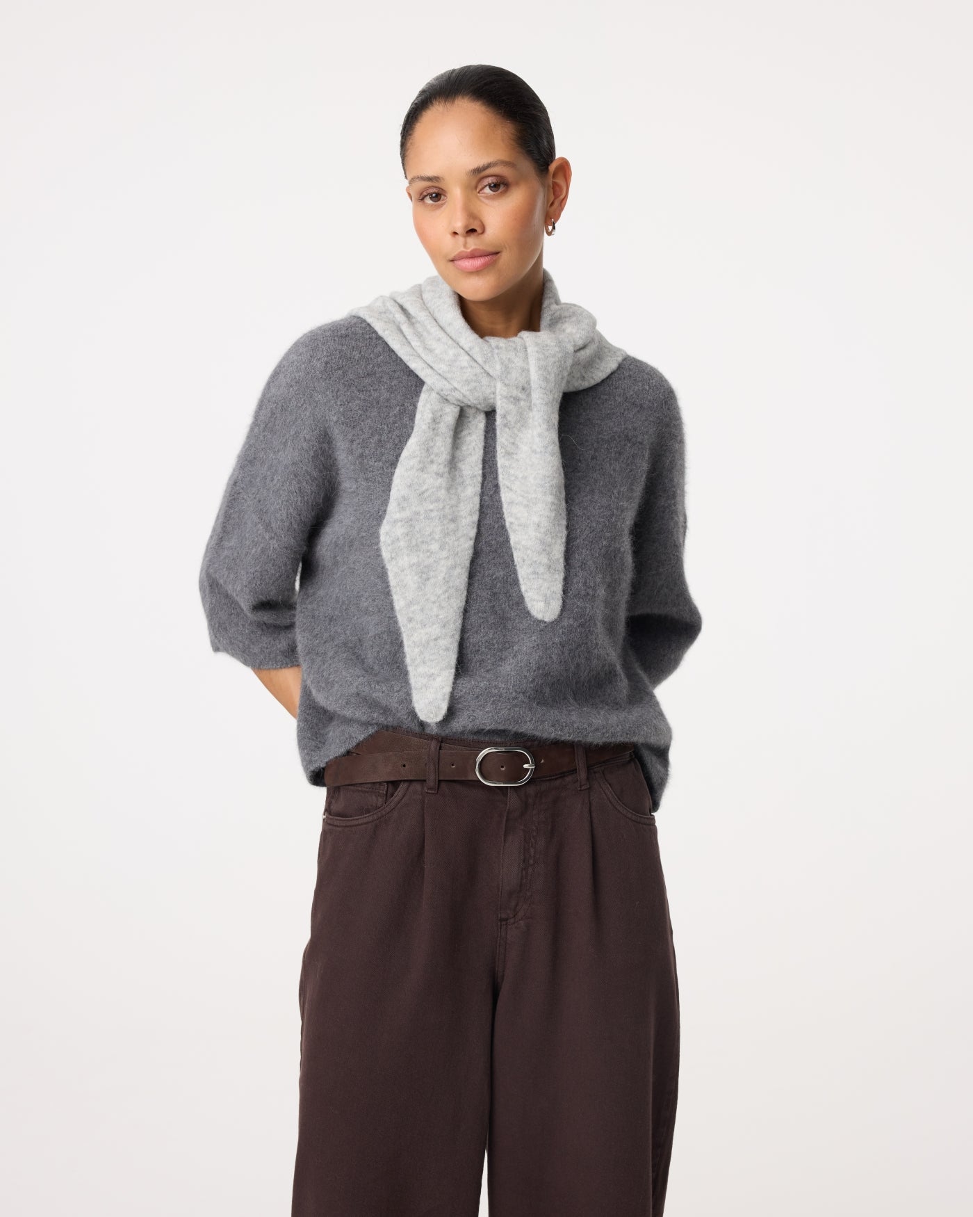 Tricja Scarf | Grey Melange