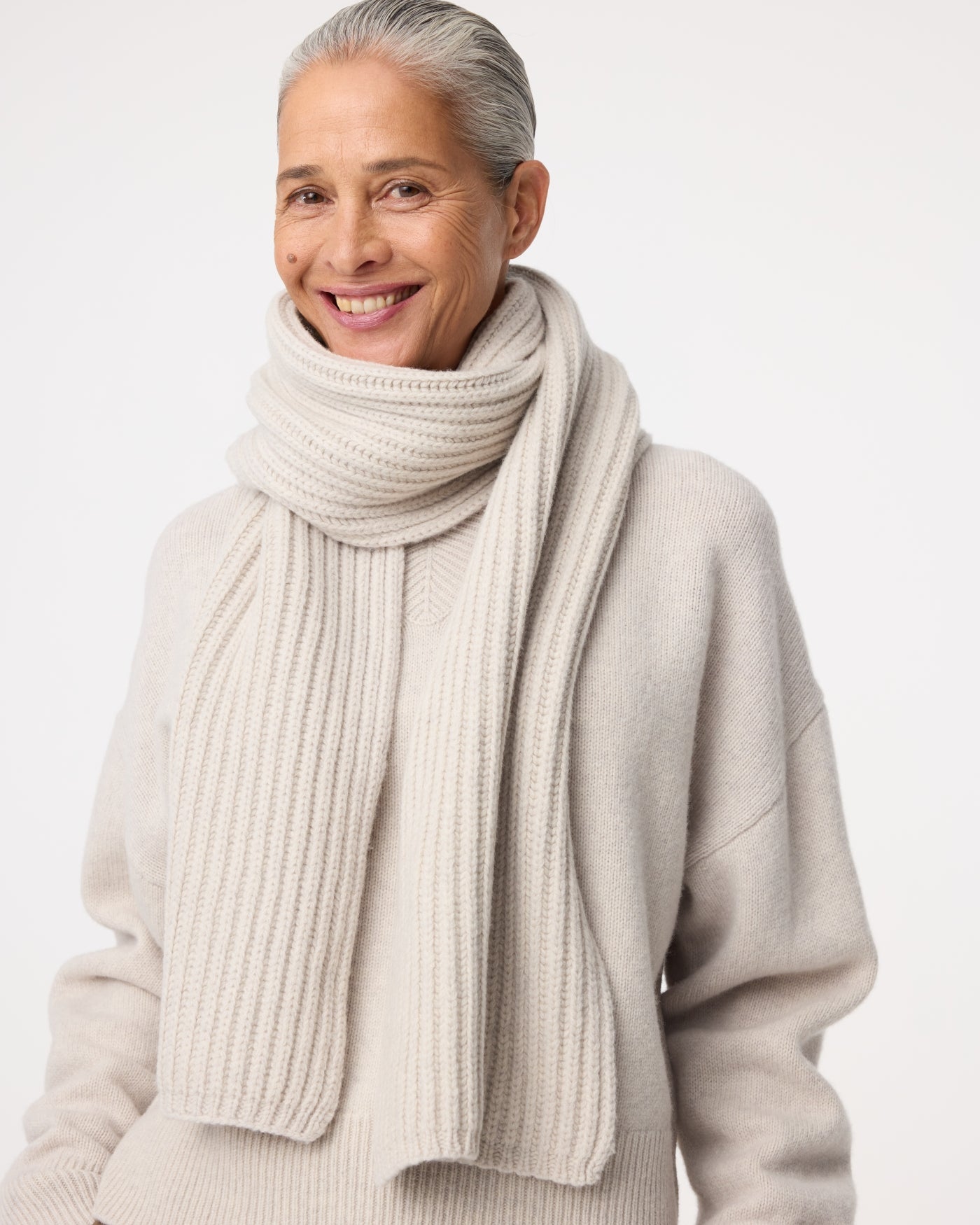 Beatrice Scarf | Greige