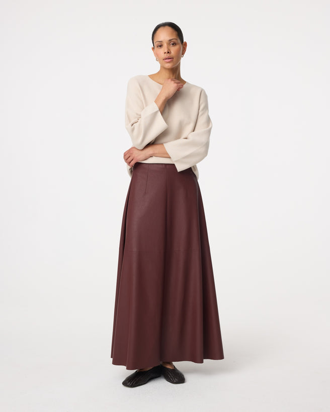 Ayla Skirt | Burgundy