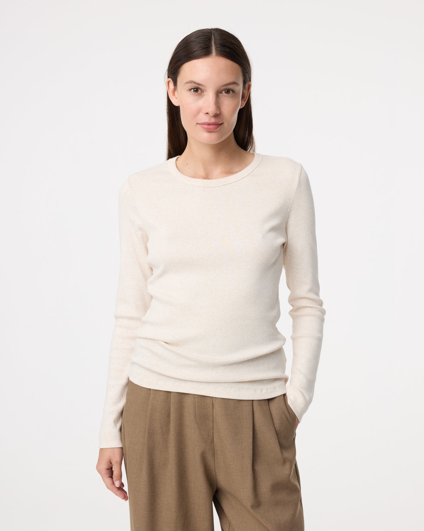 Kaley Top | Sand Melange