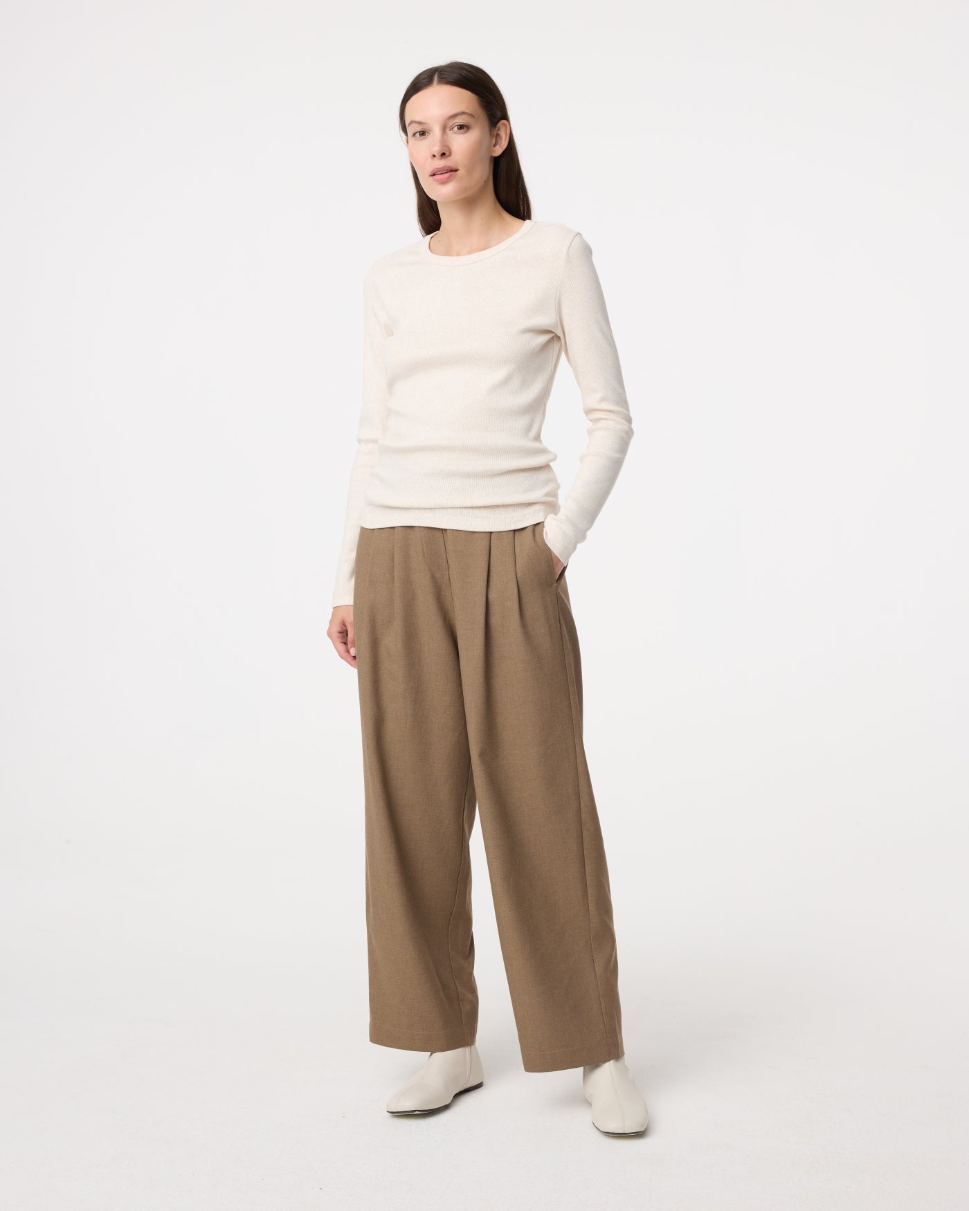 Kaley Top | Sand Melange