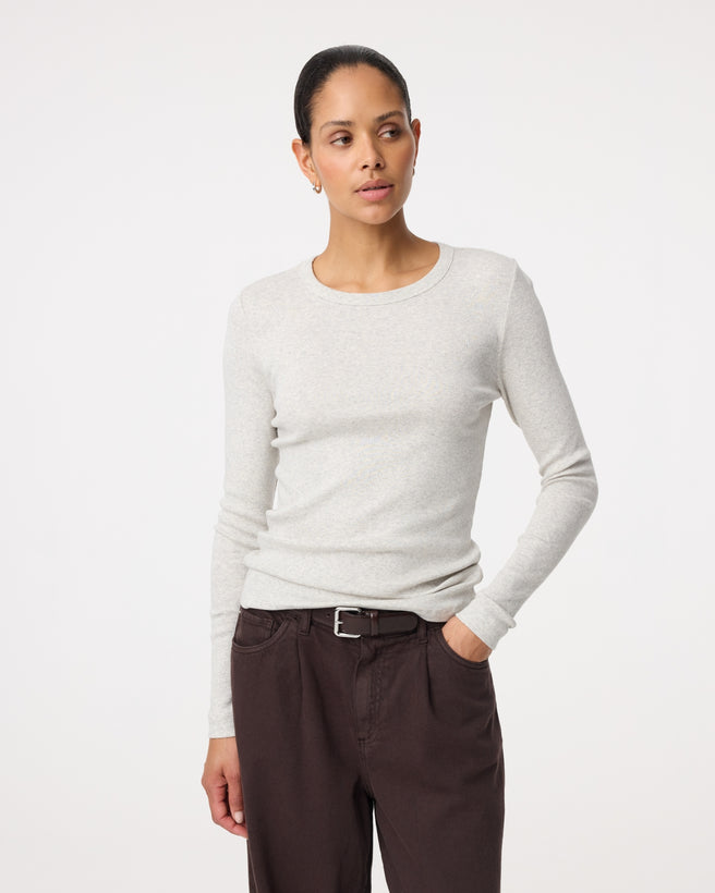 Kaley Top | Grey Melange