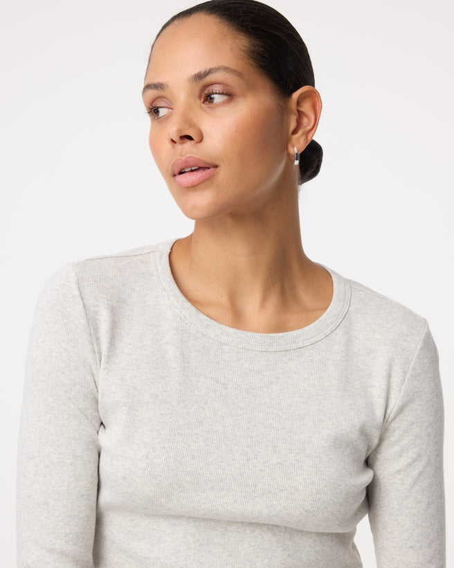 Kaley Top | Grey Melange