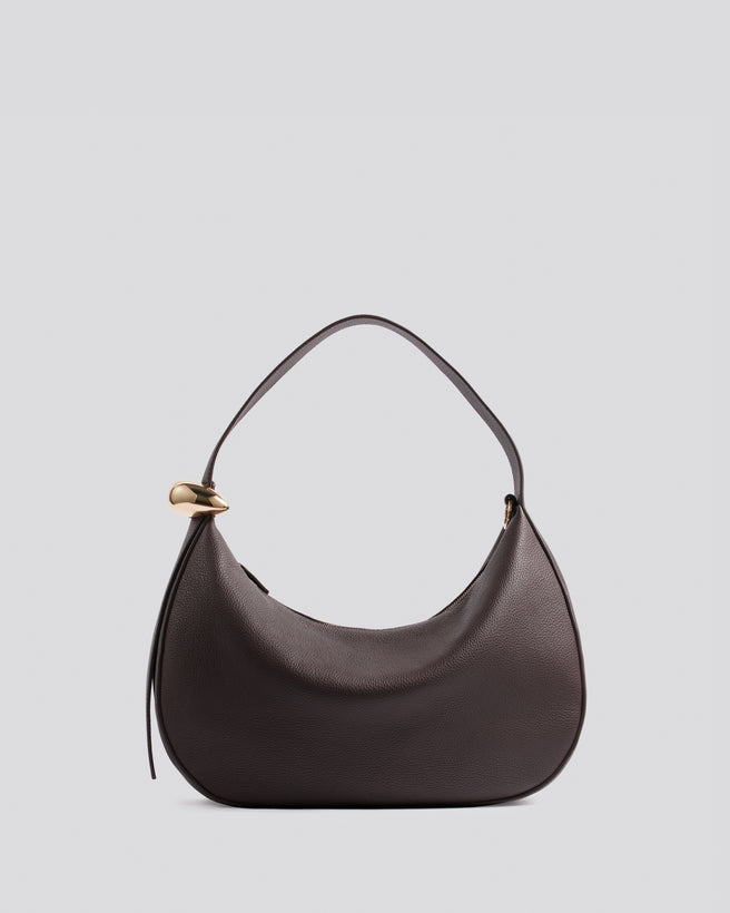 Kirù - Zaha Buckle Bag | Mid Brown