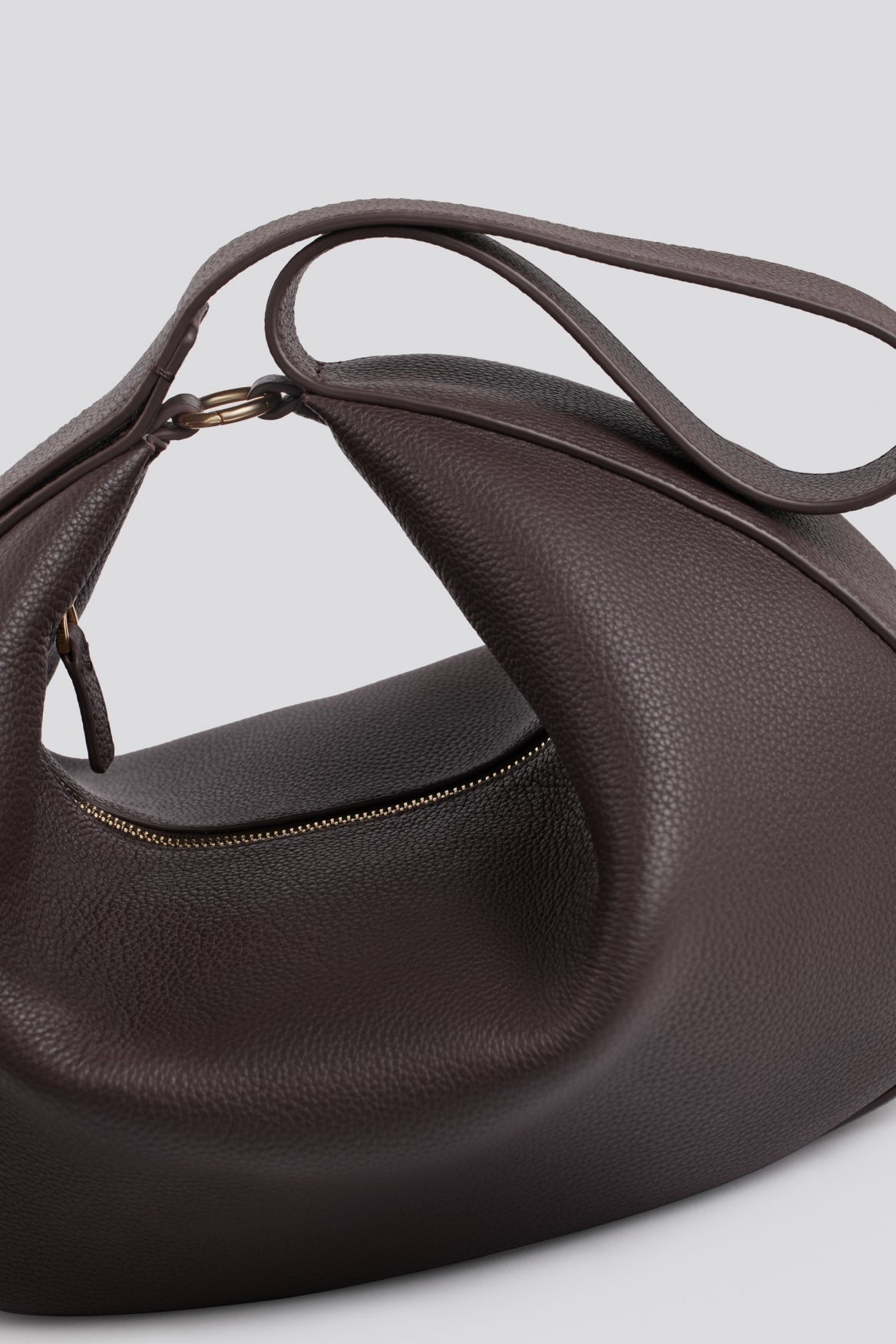 Kirù - Zaha Buckle Bag | Mid Brown