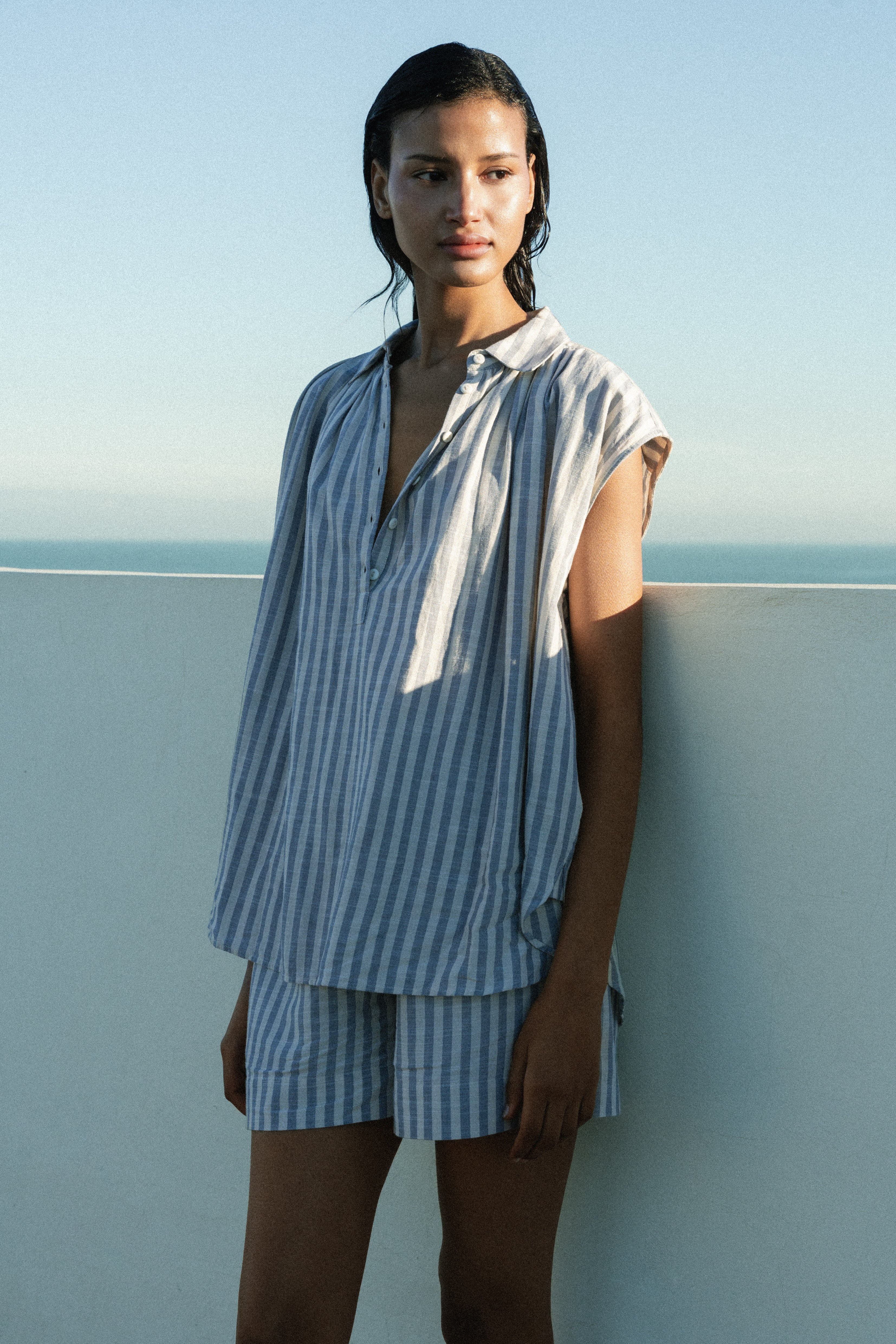 Rose Blouse | Blue