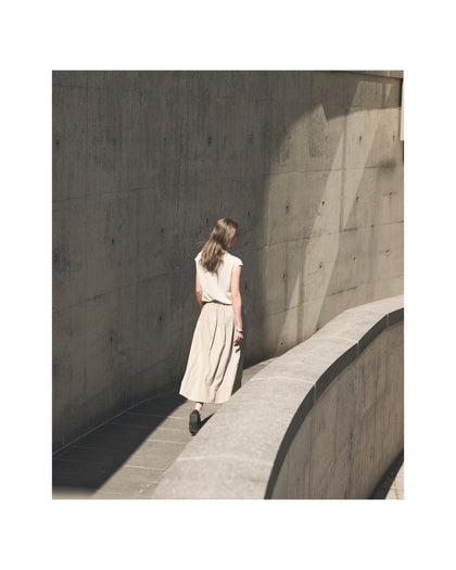 Tedd Knit Skirt Ink/Camel